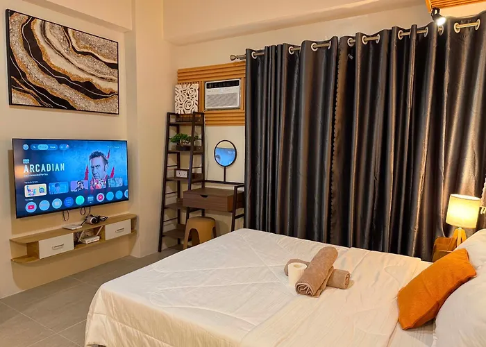 Trig Place At Be Residences Near It Park With Free Pool, Netflix, Wifi Lägenhetshotell