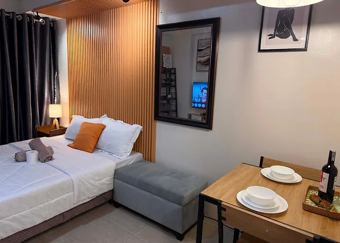 Trig Place At Be Residences Near It Park With Free Pool, Netflix, Wifi 3* Cebu