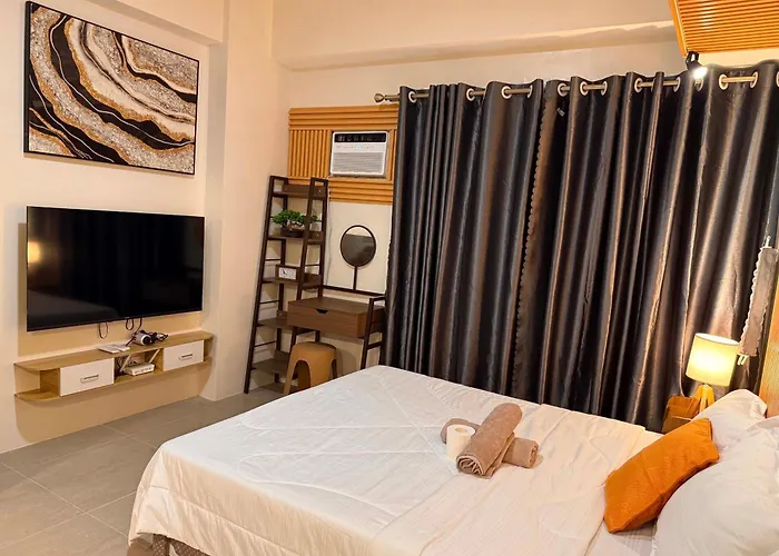 Trig Place At Be Residences Near It Park With Free Pool, Netflix, Wifi Lägenhetshotell Cebu